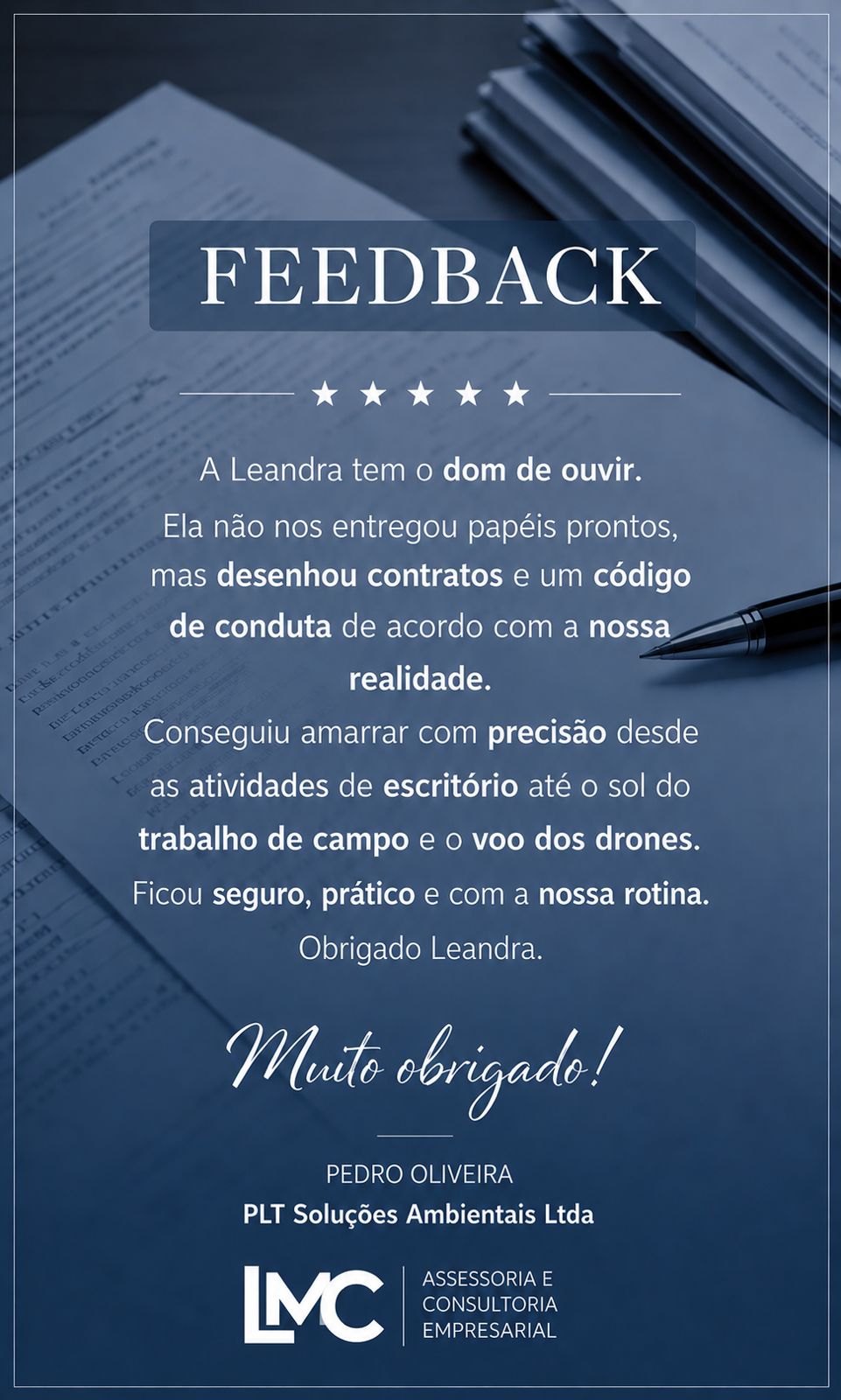 Depoimento de cliente